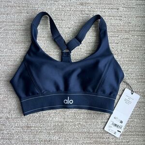 ALO Yoga Dark Blue Sports Bra